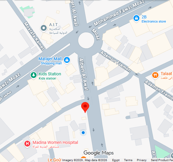 Map showing Arkleap office location in Smouha, Alexandria, Egypt